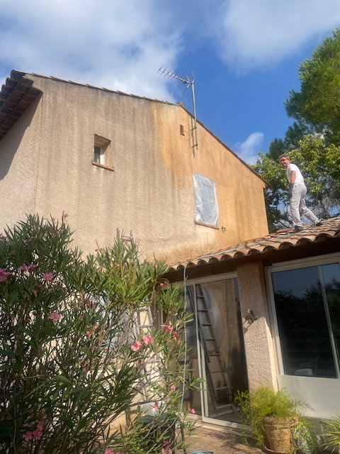 Nettoyage toiture Fontainebleau - Avant